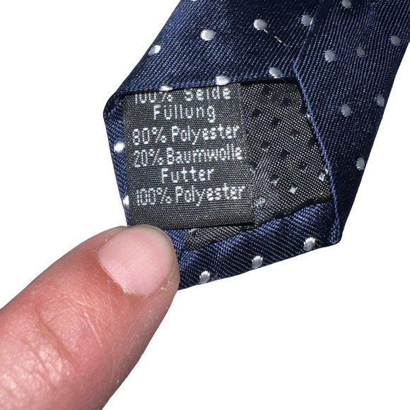 Royal Class Selection Necktie blue and white polka dot - Picture 5 of 6